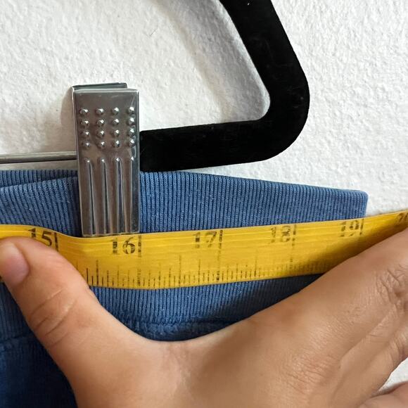 JUICY COUTURE Blue Velour Jogger Flare Pants Track Women Large Y2K 2000s - Picture 7 of 9